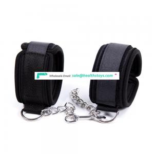 2 Colors Choice Soft Neoprene Bondage Cuffs For Adult Love Game Kit Handcuffs Wrist Cuffs Ankle Cuffs