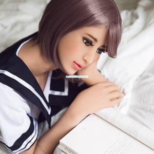 Advanced skeleton sex doll Silicone 160 cm fat ass school uniform role play anatomically sex doll for man