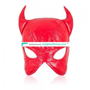 Bull Horn Funny Party Face Mask Half Face Sexy Gorgeous Head Hood
