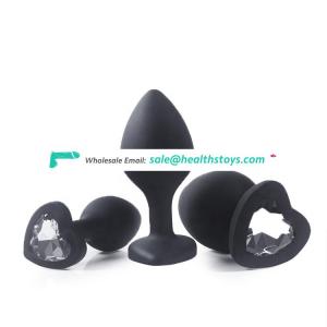 CE Certification Mini Black Soft Silicone Male Anal Sex Toy For Man