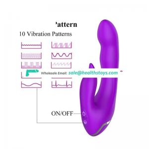 Canvor Woman 10 Speed Silicone Large Double Rabbit Vagina Vibrator