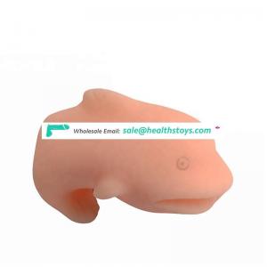Dolphin shaped artificial pussy rubber vagina masturbator for men adult toy