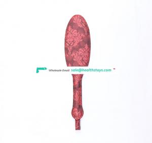 Embossed Long Oval Shape Red Sexy Teaching Spanking Paddle Bat