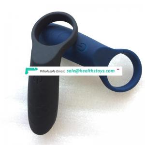 Factory Sale Directly Sex Toy OEM Male Penis Delay Ring Ejaculation Long Time Lasting Silicone Vibrating Penis Cock Ring for Men
