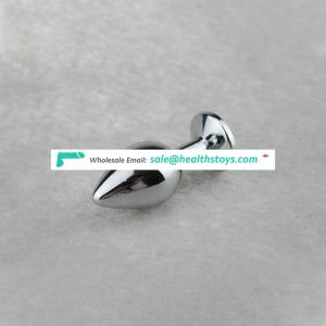 Factory sale high flexible/vagina butt plug metal stainless steel anal plug sex toy for female male
