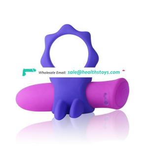Fast delivery vagina stimulation wearable silicone cocks vibrator penis ring
