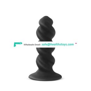 Hot Sale Black Soft Silicone Easy Use Sex Toy Dropship Butt Plug Anal Sex Tools