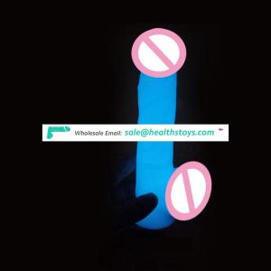 Hot sell soft import TPR dildo with suction cup Artificial luminous Liquid silicone men penis picture