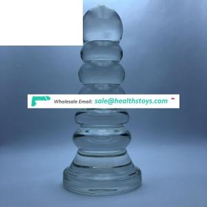Huge Pyrex glass anal  for lesbian Prostate G SPOT Massager sex toy for women