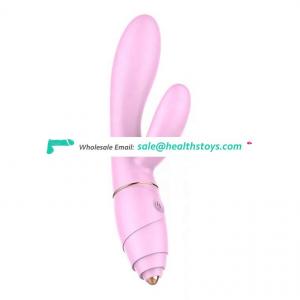 In Stock Wholesale Pink Elegant G Spot Rabbit Vibrator OEM USB Rechargeable Waterproof Sex Toys Women Vibrator Massager