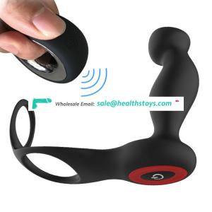 Masturbation Sex Toy Vibrating Prostate Massager With Double Ring For Men