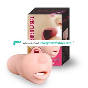 Mouth simulation sex toy masturbator cup for man