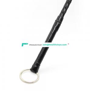 O Metal Ring Black Leather Cute Hand Shape Teaching Crop High Quality Paddle Bat