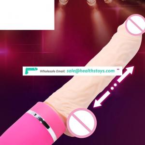 Popular G-Spot  TPE Silicone Electric  New Arrival Expansion Pistoning10 inch Dildo Vibrator