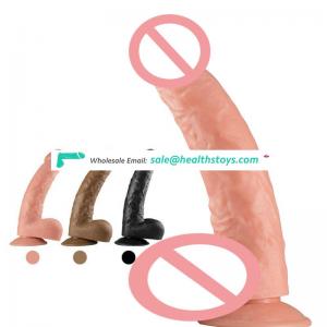 Realistic Silicone penis  Sex  Products Strap On Artificial penis Strong Suction Cup Toy for Girl  penis
