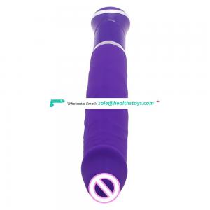 Rechargeable Silicone Thrusting Dong Veins Electic Dildo Vibrating Magic Wand Massager Handy Vibrator