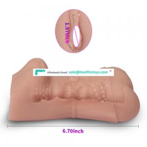 Sexy Women Body Shape Male Handheld Sexy Masturators 3d Silicone Pussy Artificial Vagina Massager