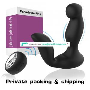 Shenzhen sex toys factory new design men sex toy rechargeable dual motors remote control  prostata massager