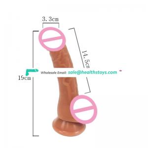 Soft-Realistic-Dildo-Lifelike-Silicone-Huge-Penis-Flexible Real Dong_Woman-SEX