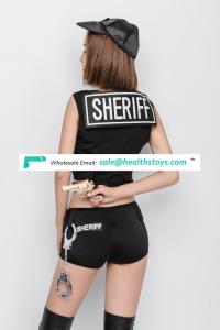 Vest Waistcoat Expose Navel Shorts Sheriff Costume For Cool Girl