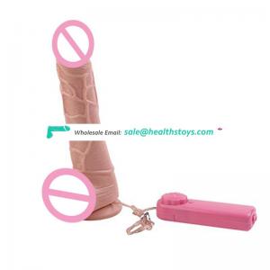 Wired Remote Soft Liquid Silicone Dildo  Penis Women As picture Stimulator Sex Toy