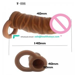 electric Penis Sleeve Extender Realistic Cock Sleeve Condom For Men