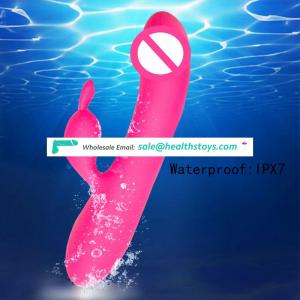 new USB charge Waterproof vagina penis dildo rabbit sex toys vibrator for women