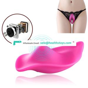 private label erotic products silicon remote control clitoris /pussy vibrator for women