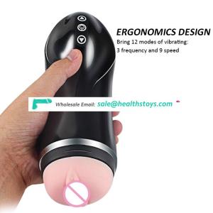 real feeling TPE artificial girl vibrating vagina sex toy for man