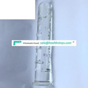 smooth Pyrex glass dildo for lesbian Prostate G SPOT Massager sex toy for women  or men