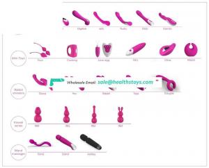 100% medical-grade & high-quality silicone adult sex toys stimulator double vibrator for women