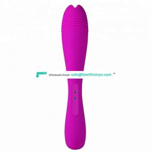 100% waterproof double motor vibrator, USB rechargeable vibrating toys for couples