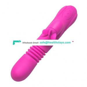 12-function vibrations rotations up down waterproof USB rechargeable vibrator
