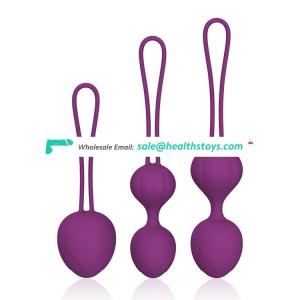 2019 Manufacture Prices Factory Direct Sale Female Secret Toys Full Silicone Different Weight Kegel Ball Sex Toys