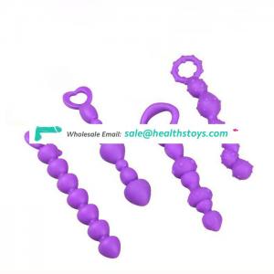 4 Type Optional Sex Toys Silicone Anal Beads