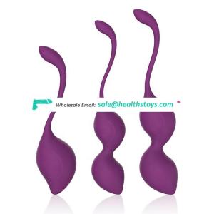 Cheap Good Quality Waterproof Step By Step Women Vaginal Exercise 3 Kits Silicone Kegel Balls Sex Toys