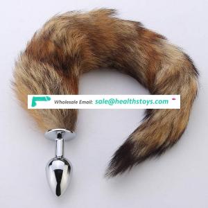 Cheap price anal sex toys foxtail butt plug for man