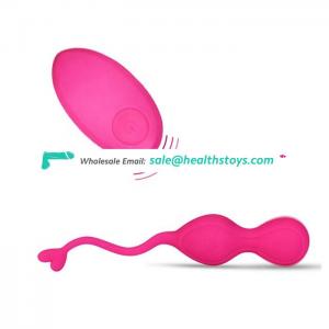 China Hot Sell Best Price Women Secret Gift Liquid Silicone Remote Control Electric Kegel Balls Sex Toys