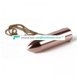 China Latest Copper Necklace Bullet Adult Female Sex Masturbation Breast Massager Sex Toys Hot Sell