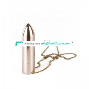 China Latest Copper Necklace Bullet Adult Female Sex Masturbation Breast Massager Sex Toys Hot Sell