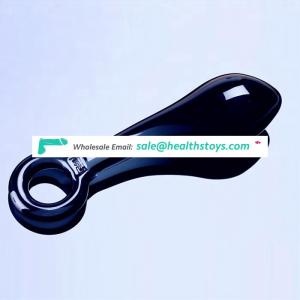 China Product Low Price G -Spot Glass Female Masturbation Toy With Ring