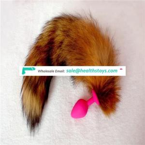 China Product Real Like Fox Tail Medical Silicone Plug Anal Butt Toys