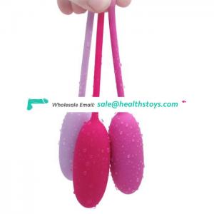 China Sex Toy Gift Box Safe Silicone Eggs Shape Kegel Ball Exercise Ball For Female