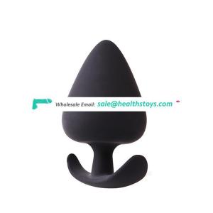 Full silicone anal butt plug sex product