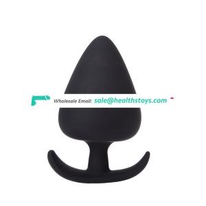 Full silicone anal butt plug sex product