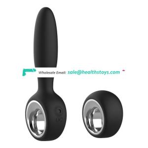 High quality 100% waterproof anal plug silicon anal vibrator toy for men and women