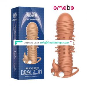 Hot Sale Penis Sleeve cock ring pictures,Spike condom for man dick extender