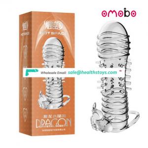 Hot Sale Vibrating penis sleeve cock ring condom for male orgasm devices