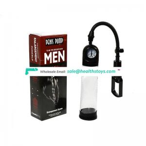 Hot sale men manual adjustable vacuum pump penis exercise enhancer adult sex toys