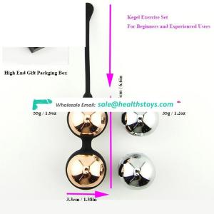 Kegel Balls Weights with 4 Removable Metal Balls Vaginal Dumbbell
